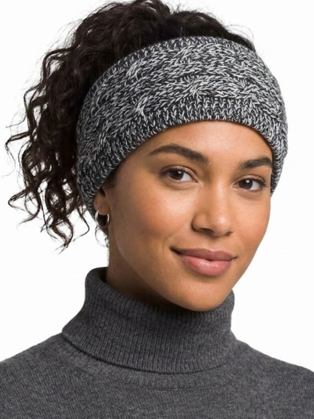 The North Face Mercari Black and Gray Knit‎ Headband